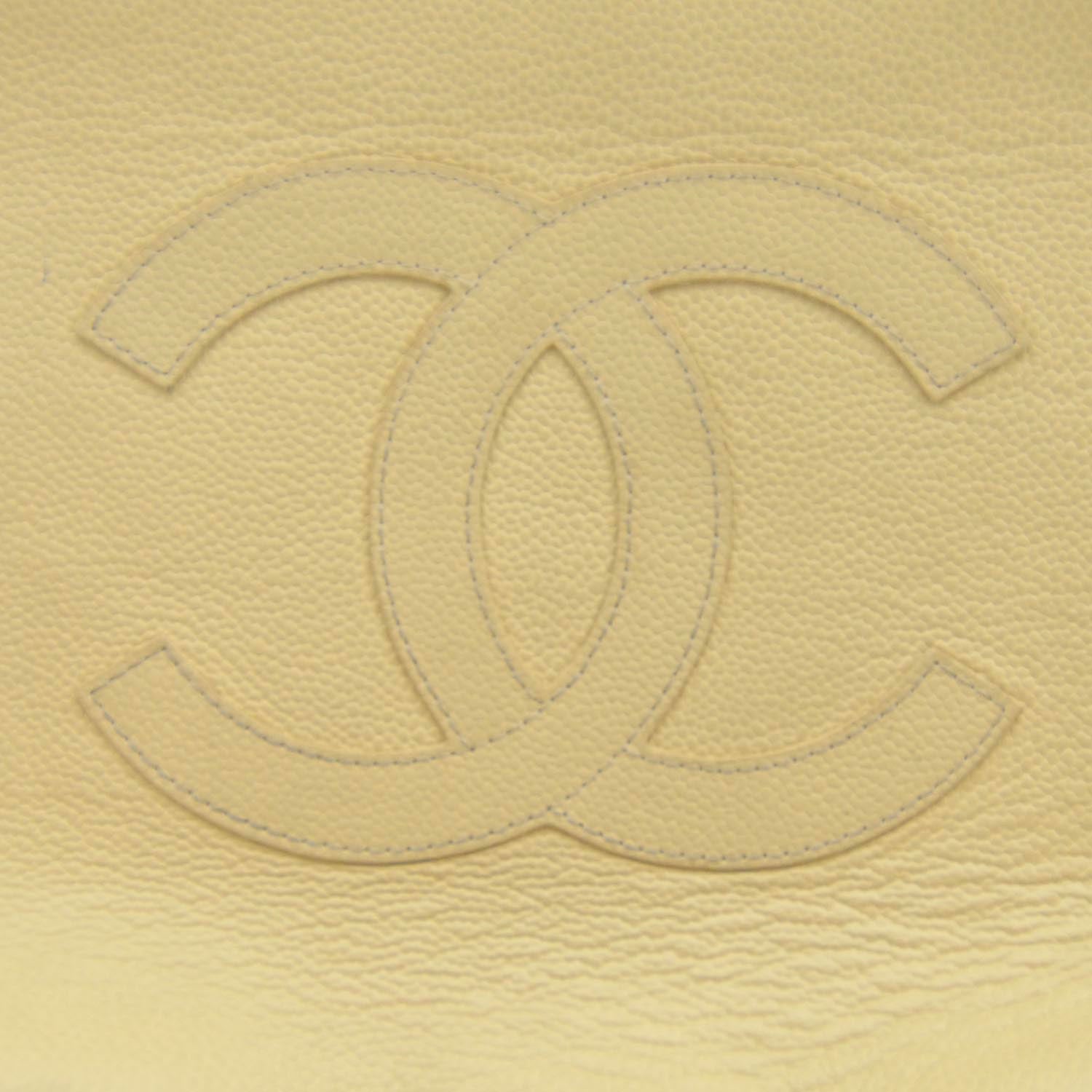 Chanel Caviar Shoulder Bag Beige 7 of 13