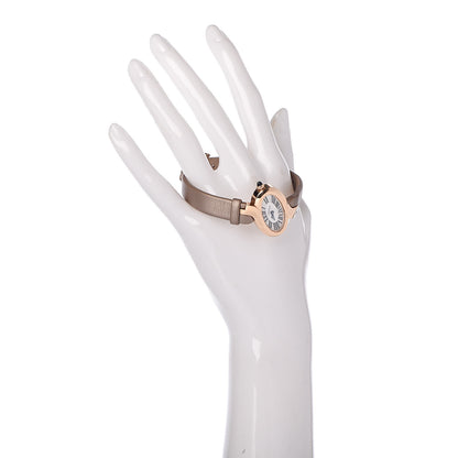 Cartier 18K Pink Gold Satin 30mm Delices de Cartier Quartz Watch Taupe 3 of 9