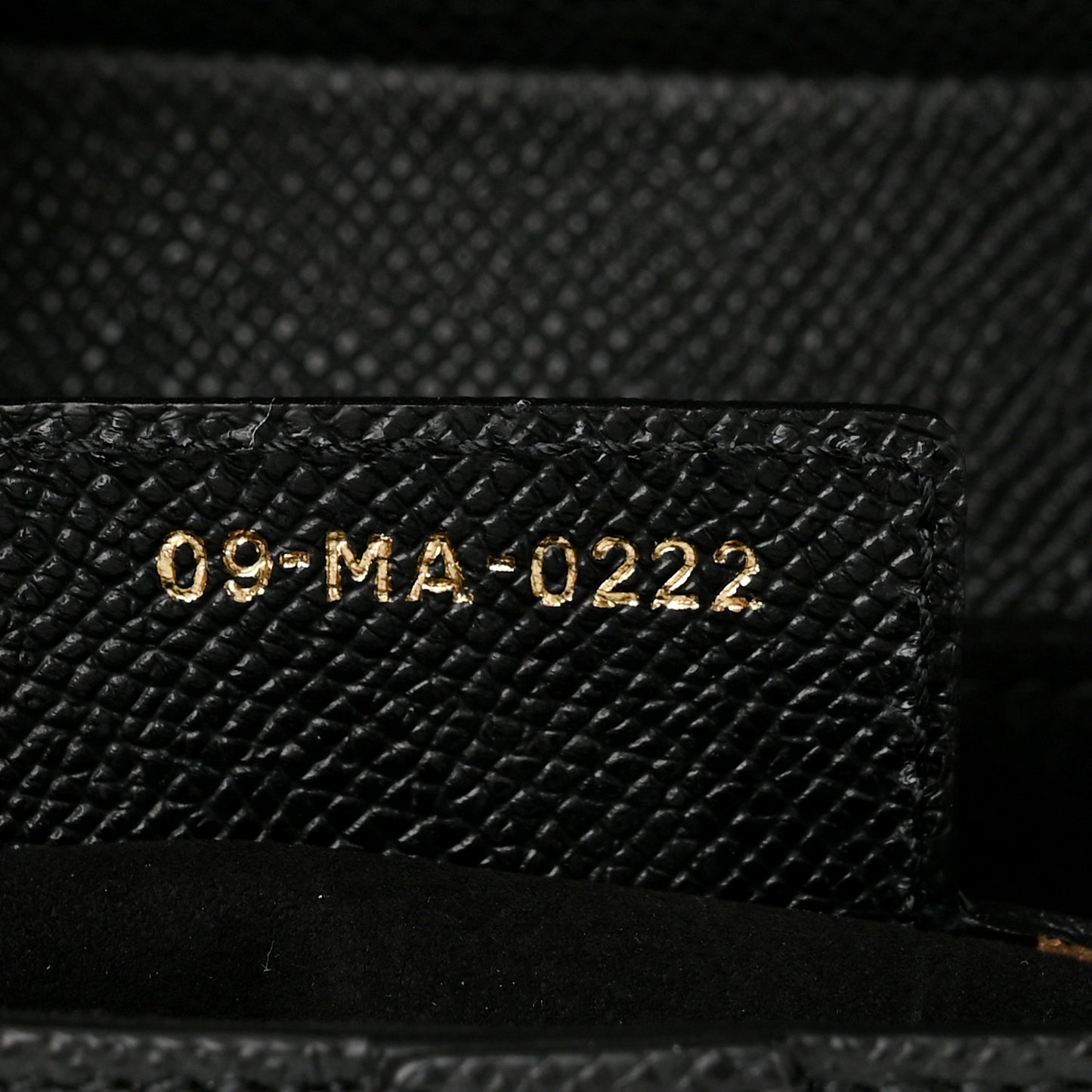 Grained Calfskin Saddle Bag Black
