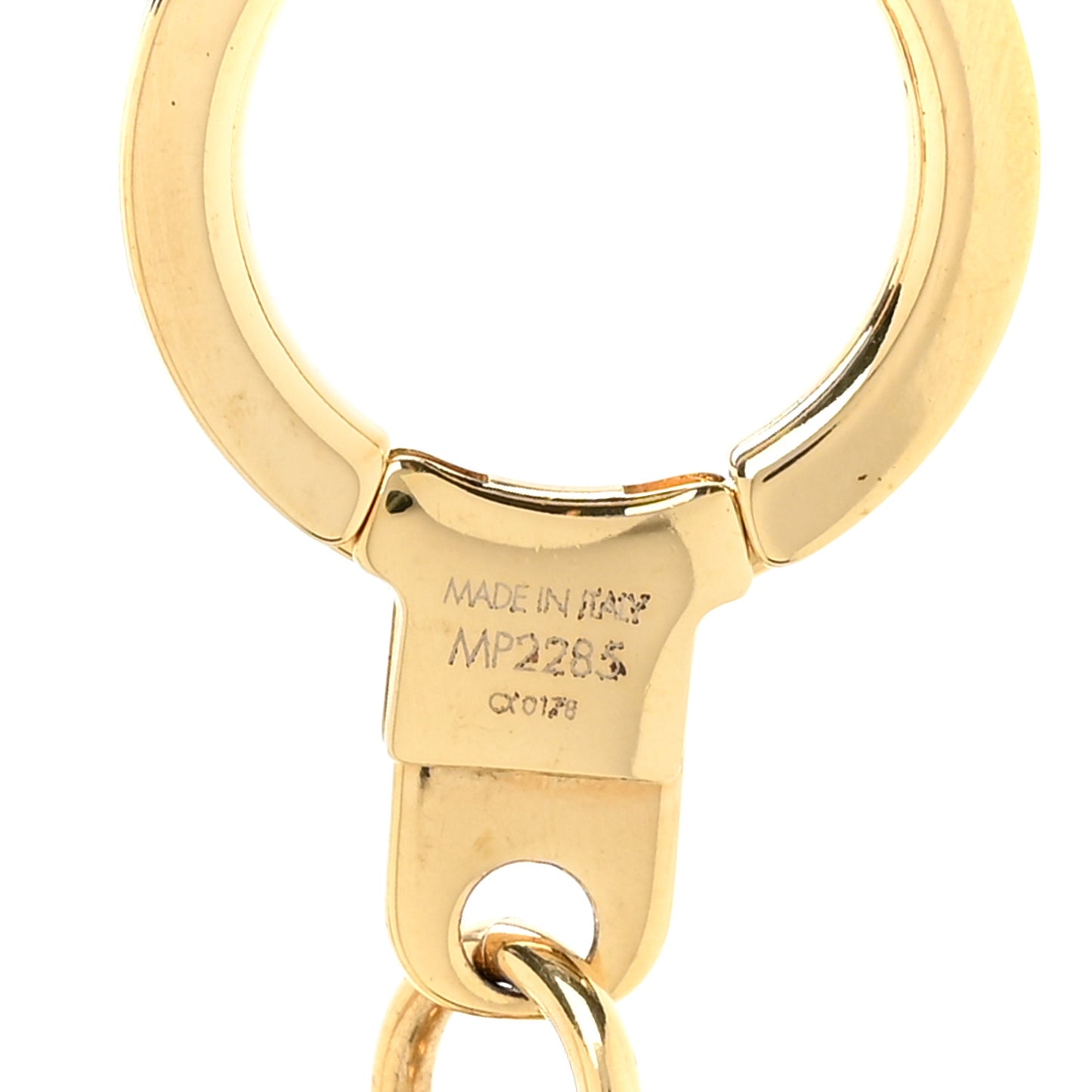 Catogram Flying Cat Bag Charm Chain Gold Black