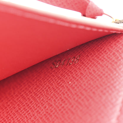 Louis Vuitton Damier Ebene Victorine Wallet Red 7 of 7