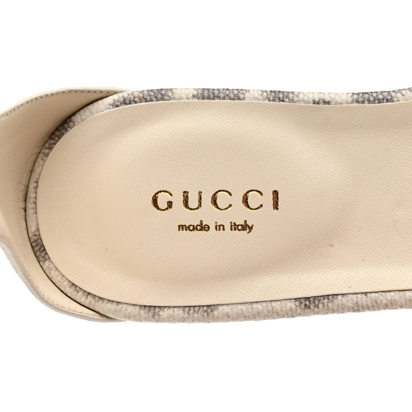 Calfskin Animalier Karung Printed Horsebit Sandals 35.5 Roccia