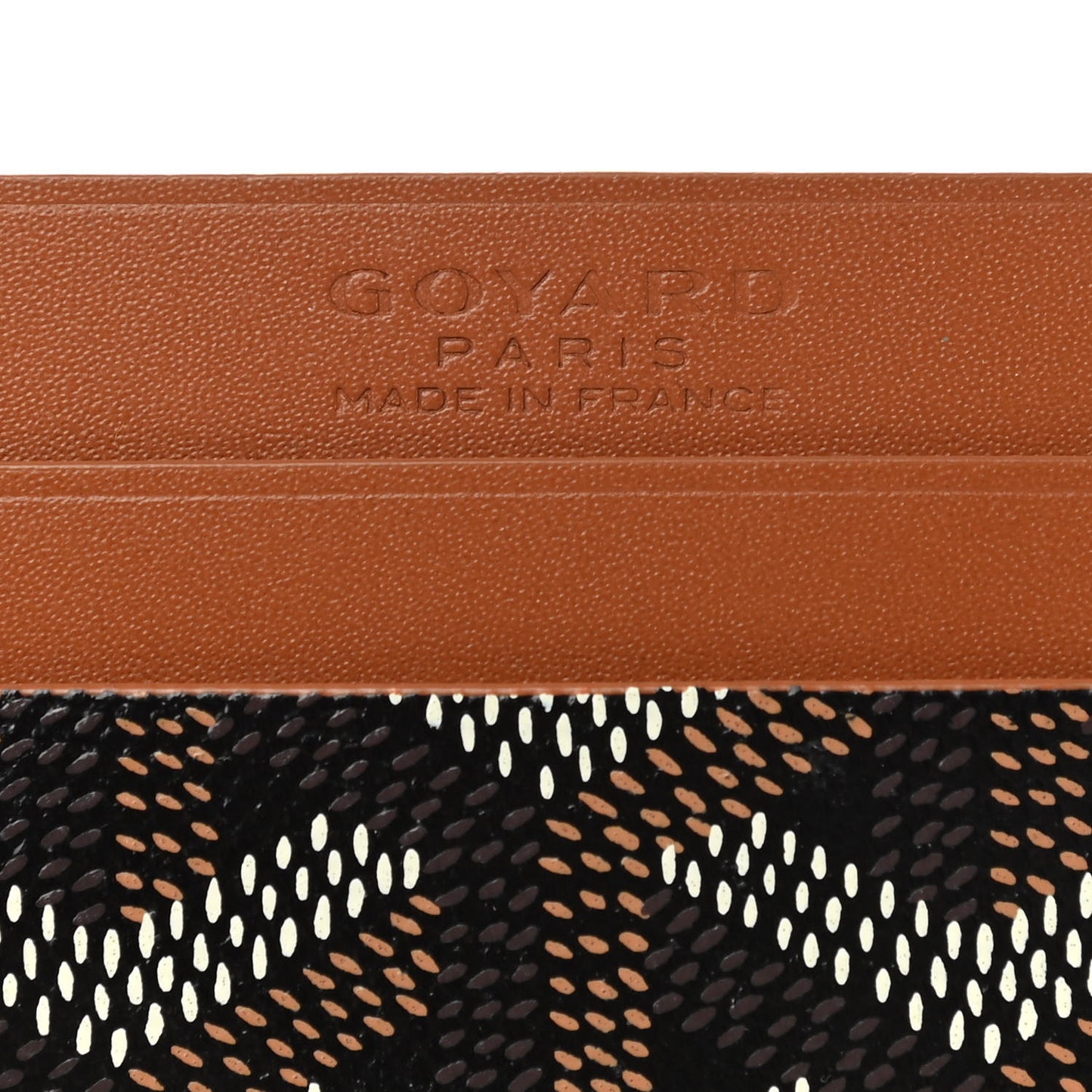 Goyardine Saint Sulpice Card Holder Black Gold