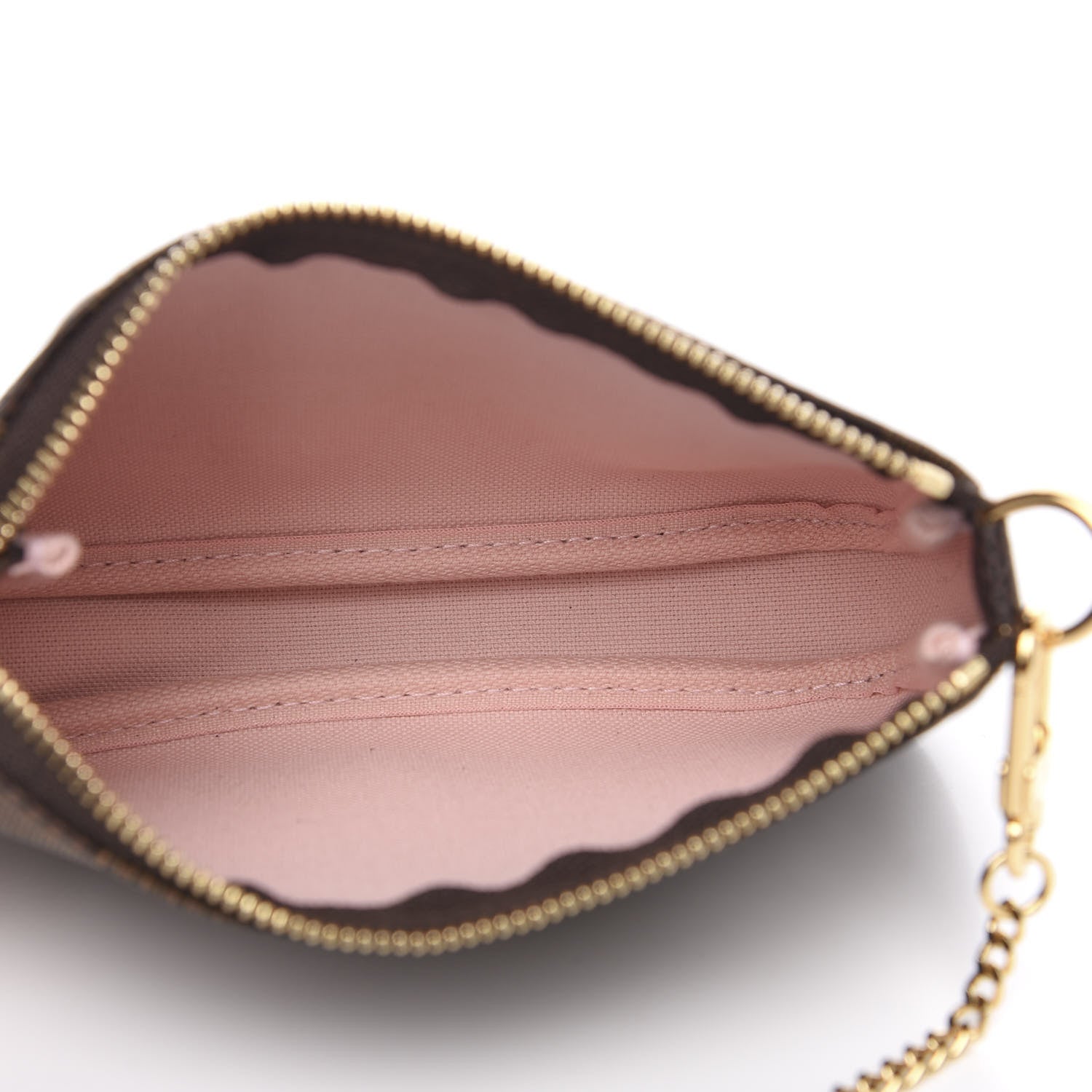 Louis Vuitton Damier Ebene 2020 Christmas Animation Big Wheel Mini Pochette Accessories Rose Ballerine 4 of 7