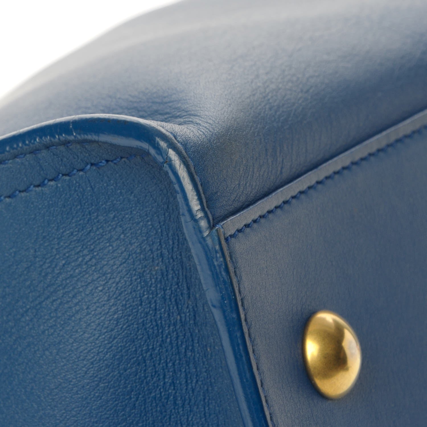 Saint Laurent Calfskin Small Classic Y Cabas Royal Blue 13 of 16