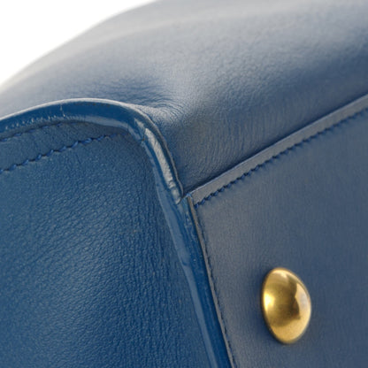 Saint Laurent Calfskin Small Classic Y Cabas Royal Blue 13 of 16