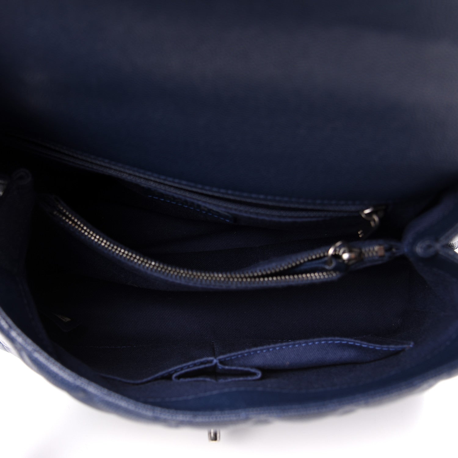 Chanel Caviar Quilted Small Coco Handle Flap Navy 6 of 12