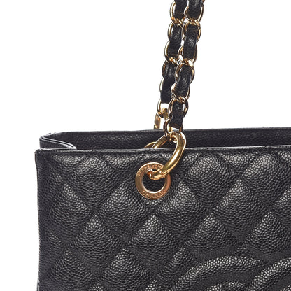 Chanel Caviar Quilted Grand Shopping Tote GST Black 8 of 11