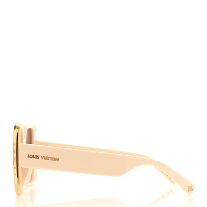 Louis Vuitton Acetate LV Moon Square Sunglasses Z1652W White 3 of 9