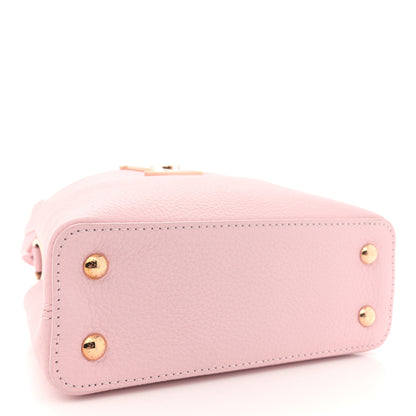 Louis Vuitton Taurillon Marble Capucines Mini Pink 4 of 9
