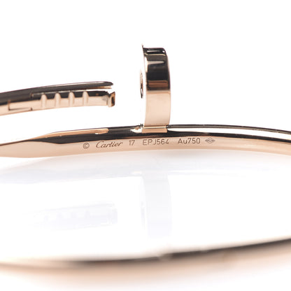 Cartier 18K Pink Gold Juste Un Clou Bracelet 17 5 of 7