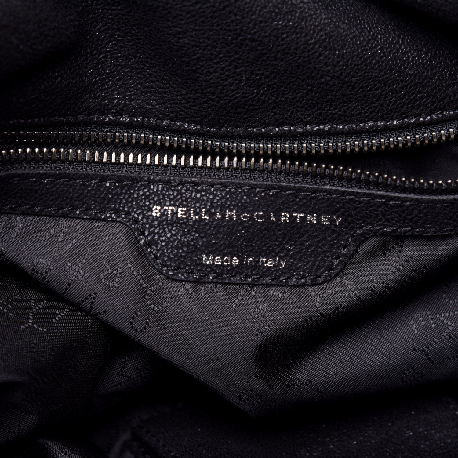 Stella McCartney Eco Fur Houndstooth Big Falabella Fold Over Tote Black White 8 of 10