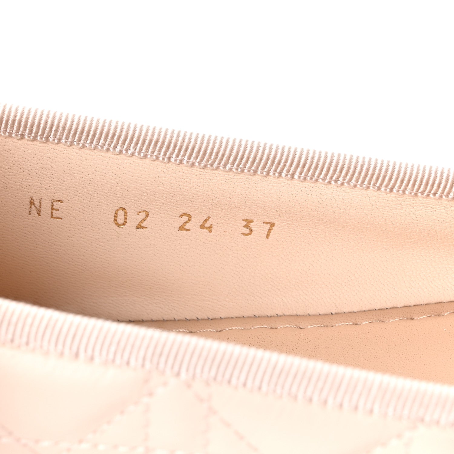 Christian Dior Calfskin Cannage Pearl Bow Ballet Flats 37 Rose Quartz 9 of 10