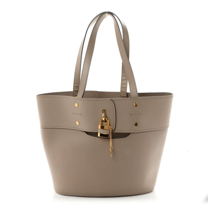Chloe Calfskin Medium Aby Lock and Key Tote Bag Motty Grey 1 of 11