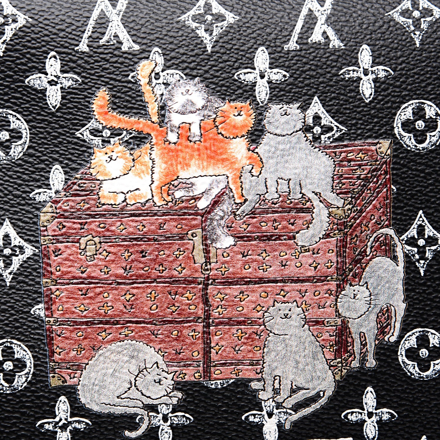 Louis Vuitton Catogram Large Kirigami Pochette Black 6 of 6