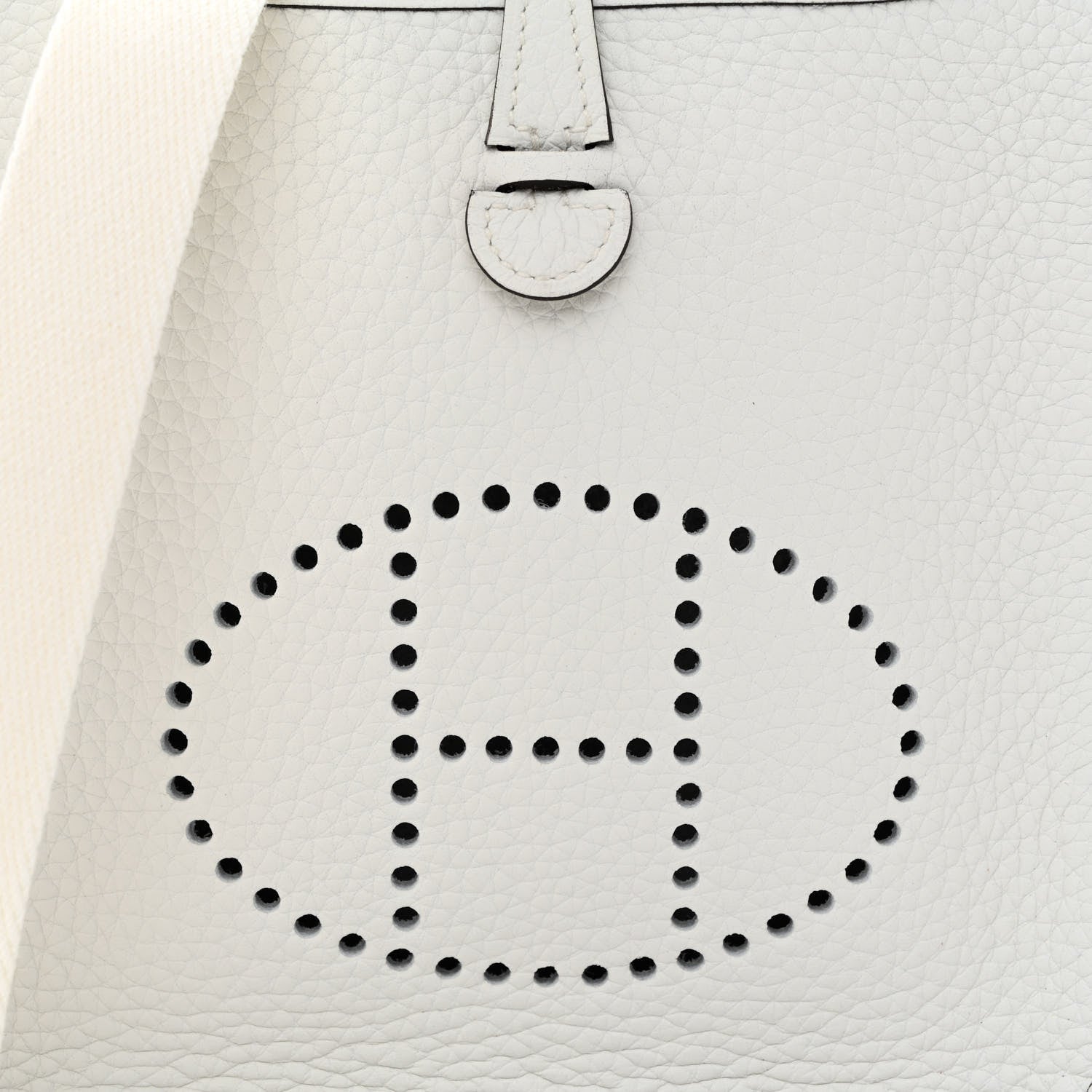 Hermes Taurillon Clemence Amazone Evelyne TPM New White 8 of 11