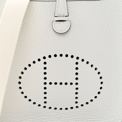 Hermes Taurillon Clemence Amazone Evelyne TPM New White 8 of 11