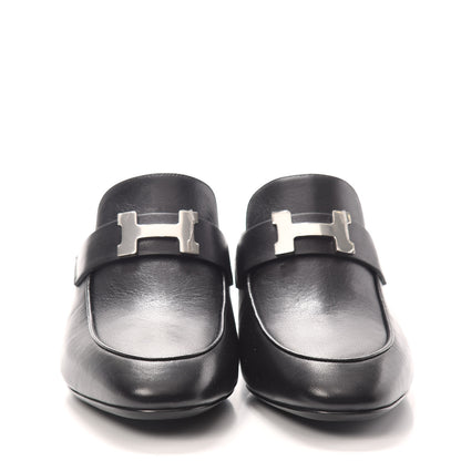 Hermes Goatskin Trocadero Mule 37 Black 2 of 7