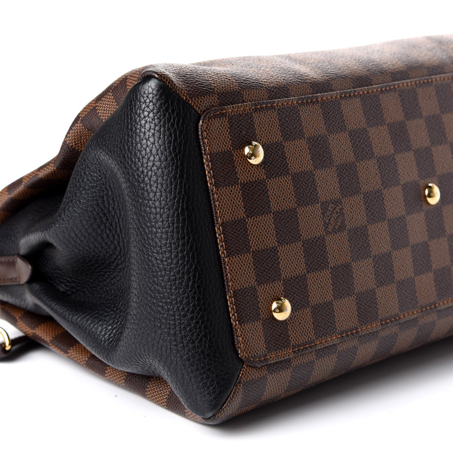 Louis Vuitton Cuir Taurillon Damier Ebene Normandy Black 6 of 10