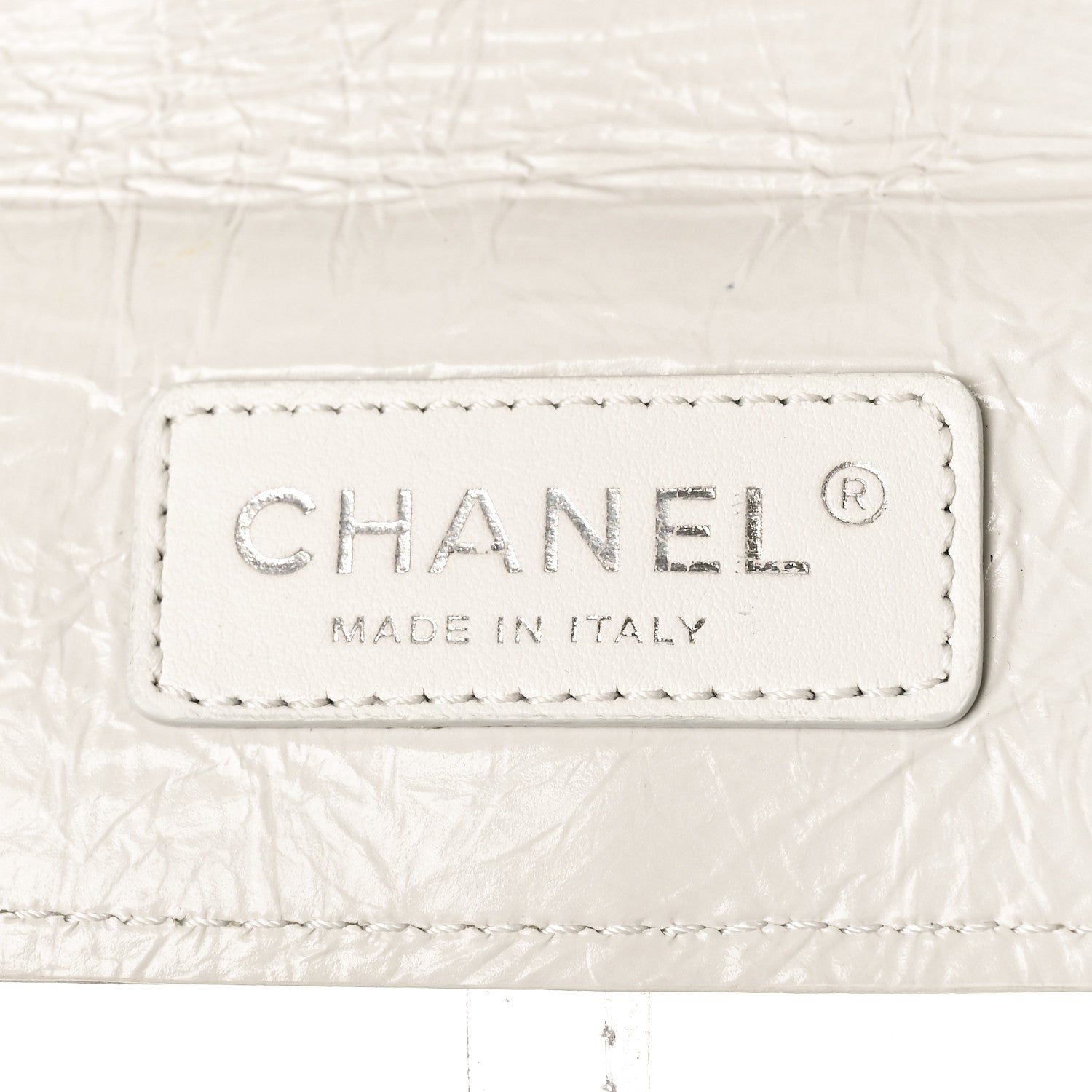 Chanel Crumpled Calfskin PVC Quilted Backpack White 7 of 17
