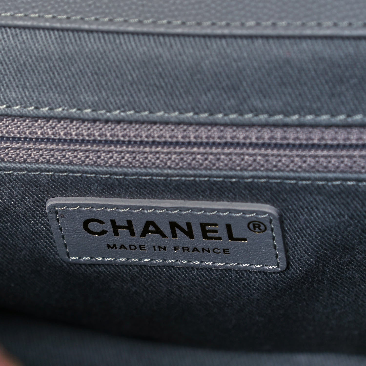 Chanel Caviar Quilted Medium Business Affinity Flap Grey 6 of 9