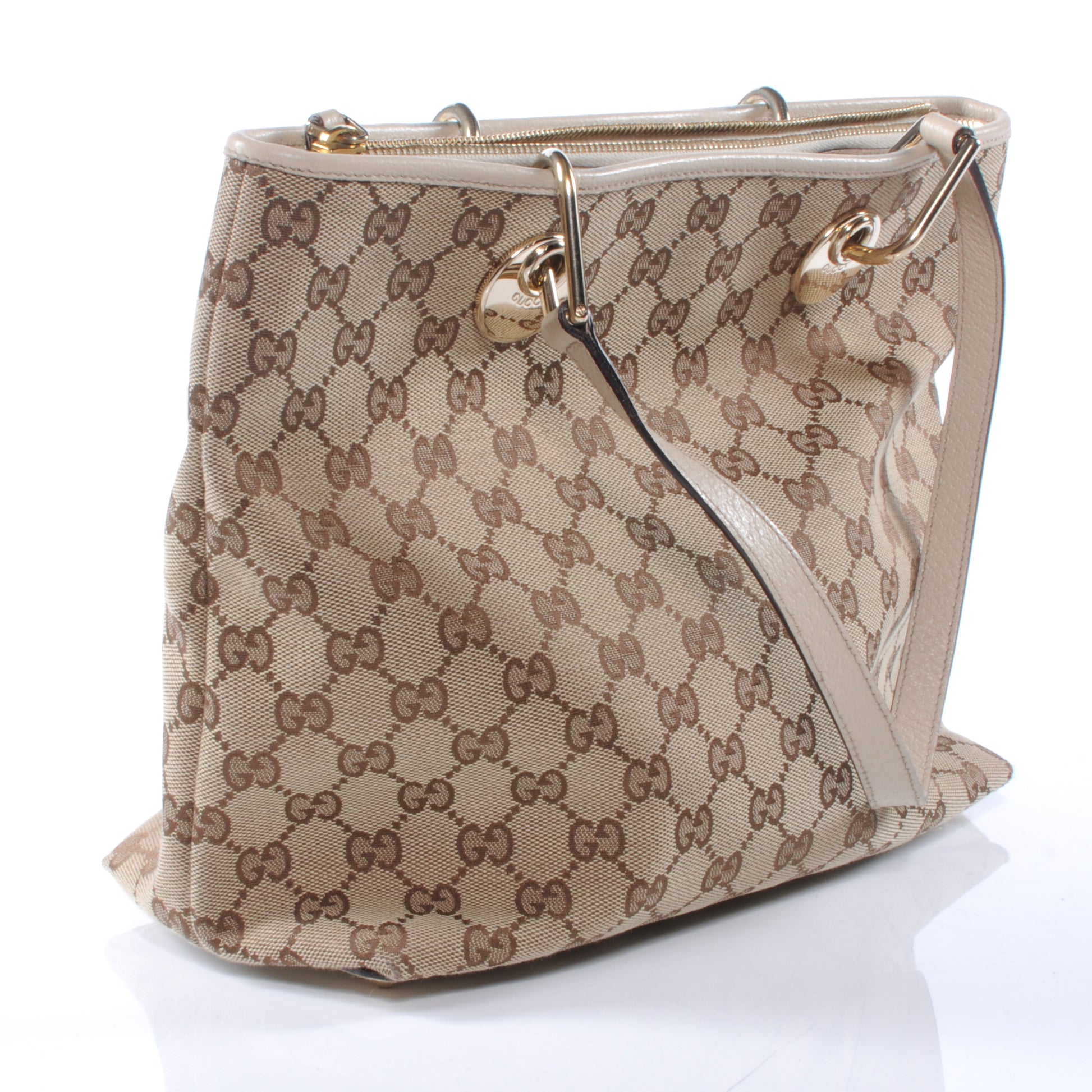 Gucci Monogram Eclipse Tote White 3 of 7