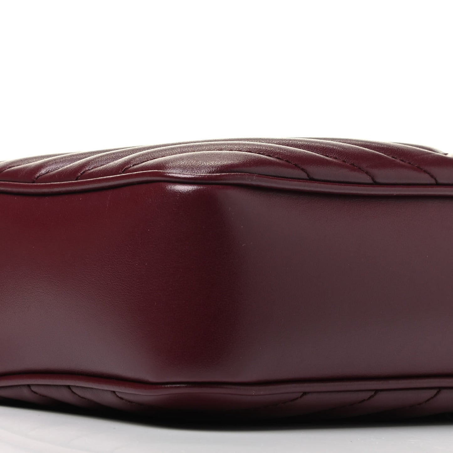 Calfskin Matelasse Monogram Lou Camera Bag Dark Legion Red