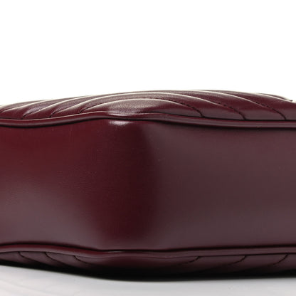 Saint Laurent Calfskin Matelasse Monogram Lou Camera Bag Dark Legion Red 8 of 9