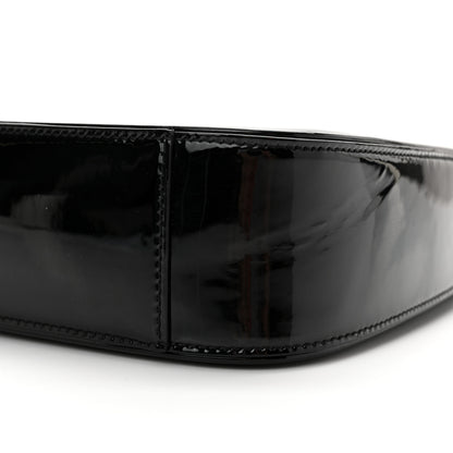 Saint Laurent Patent Calfskin Le 5 A 7 Hobo Black 10 of 15