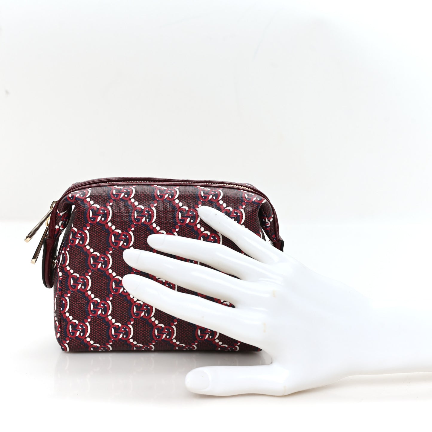 GG Supreme Shadow Toiletry Pouch Rosso Ancora Red