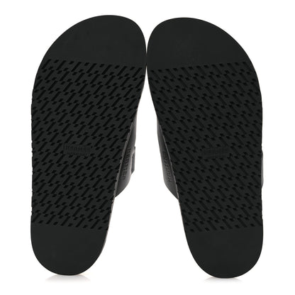 Hermes Calfskin Womens Chypre Sandals 39 Black 7 of 11