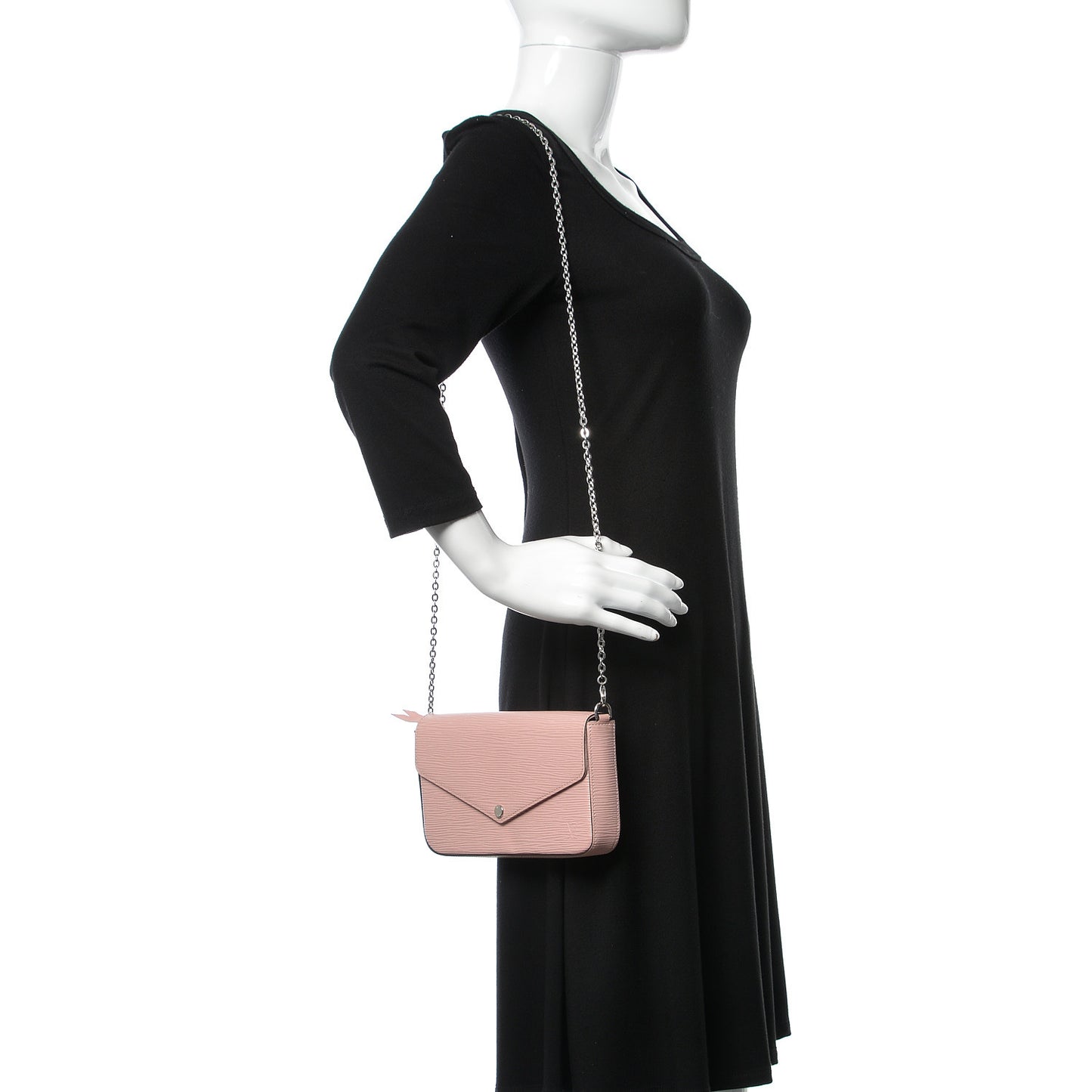 Epi Pochette Felicie Rose Ballerine