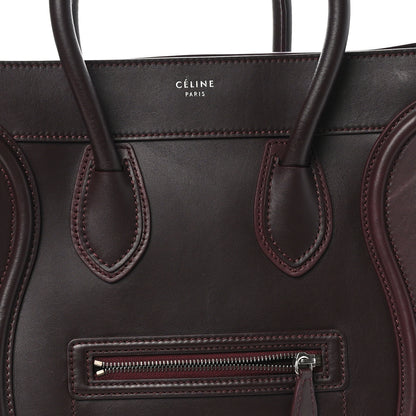 Celine Smooth Calfskin Mini Luggage Burgundy 7 of 11