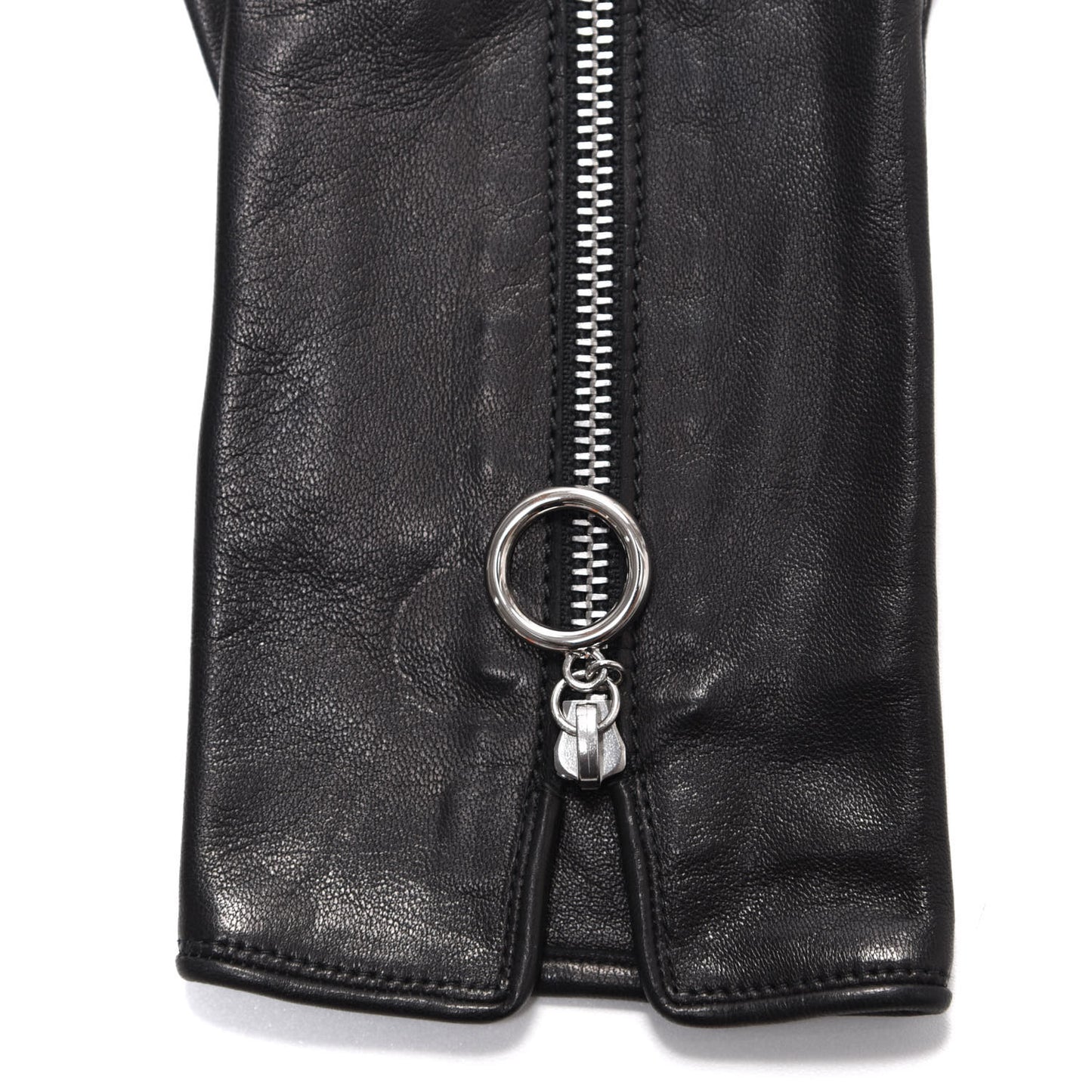 Lambskin Knit Gloves Black
