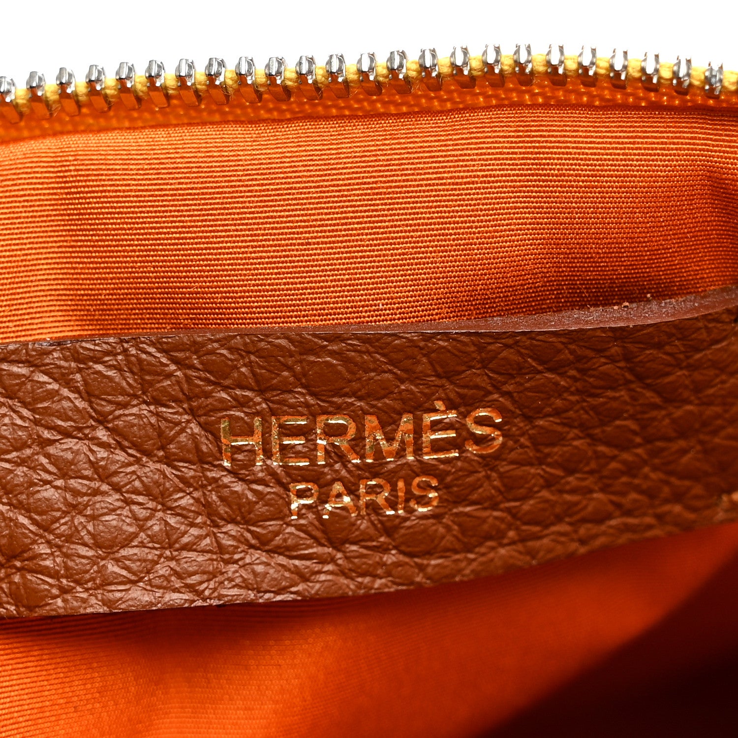 Hermes Silk Cotton Mini Mini Bolide Hippique Travel Cosmetic Pouch Ocre 7 of 7