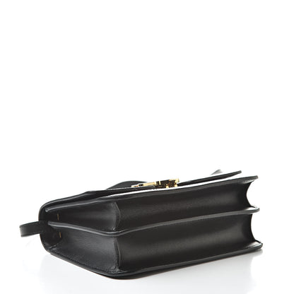 Burberry Calfskin Monogram Embossed Small TB Bag Black 4 of 10
