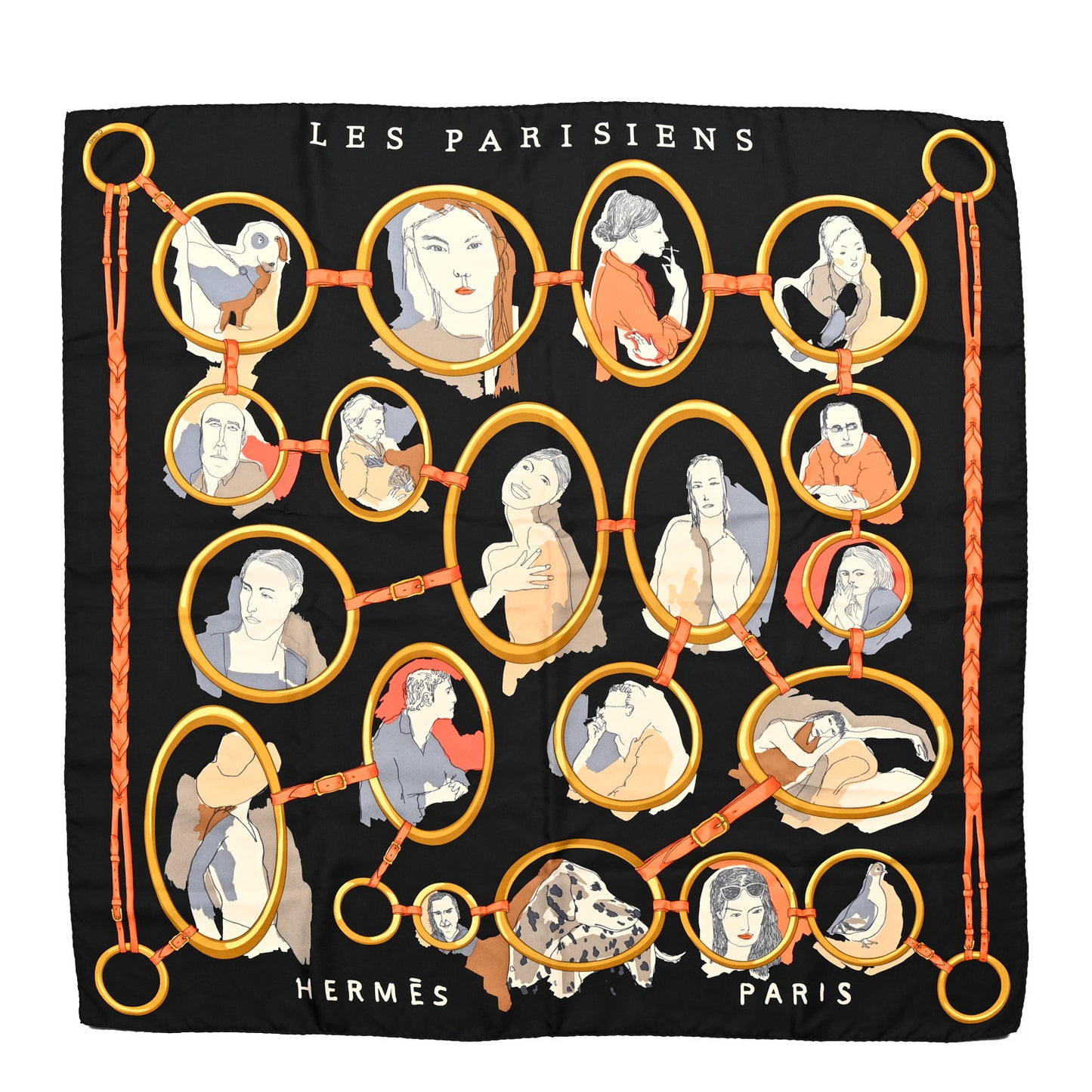 Silk Les Parisiens Scarf 90