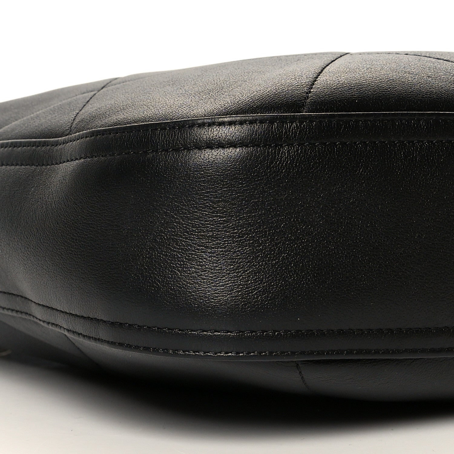 Chanel Lambskin Quilted Large CC Chain Hobo Black 9 of 10