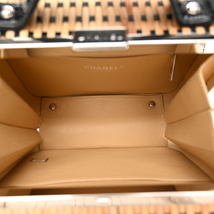 Chanel Raffia Patent Medium CC Filigree Vanity Case Black 5 of 10