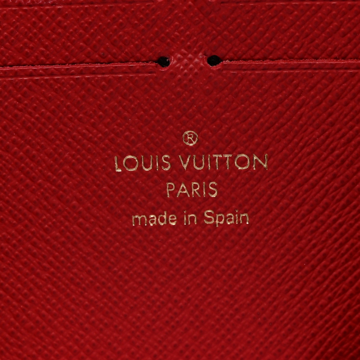 Louis Vuitton Damier Ebene Clemence Wallet Cherry 6 of 8