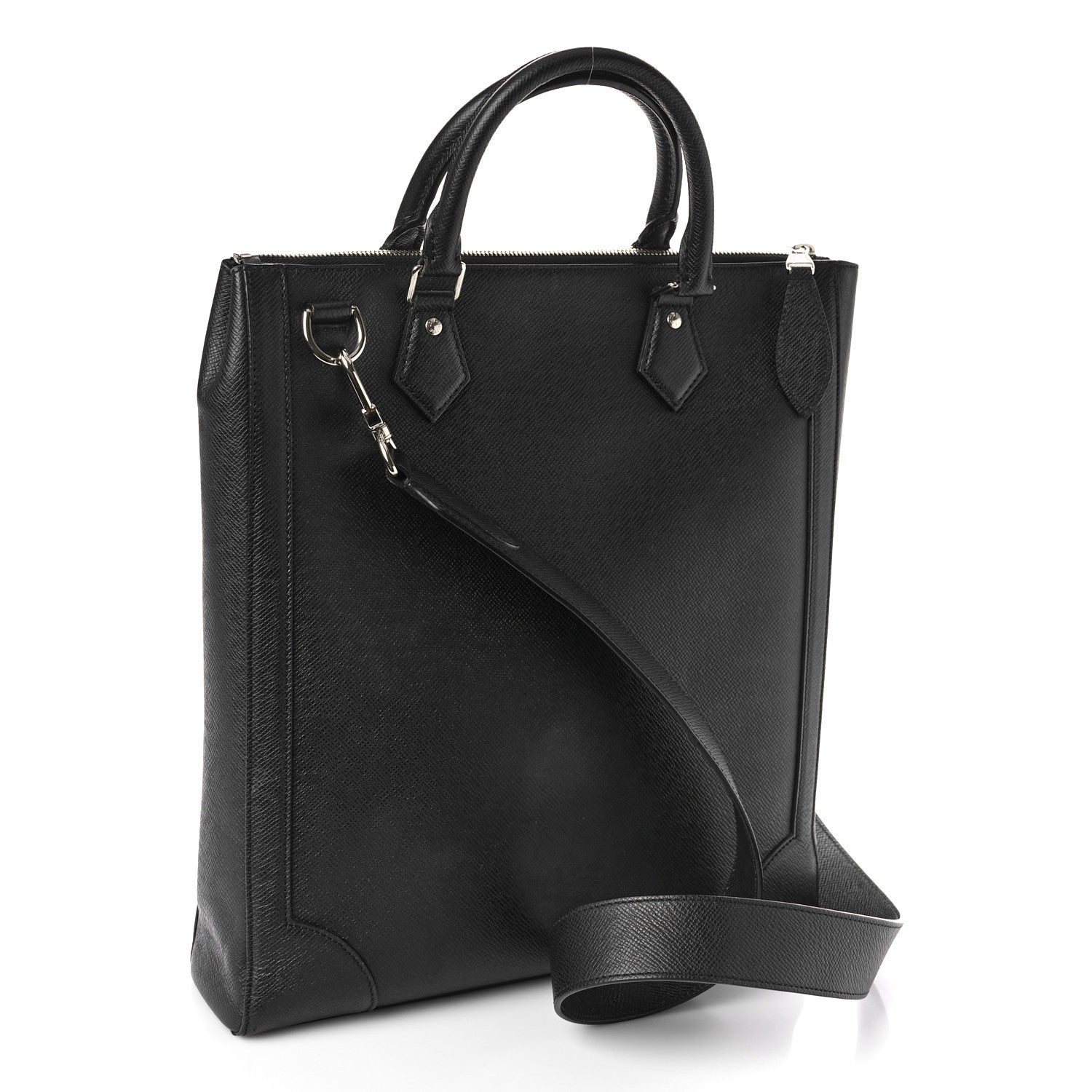 Louis Vuitton Taiga Vertical Tote Ardoise 3 of 10