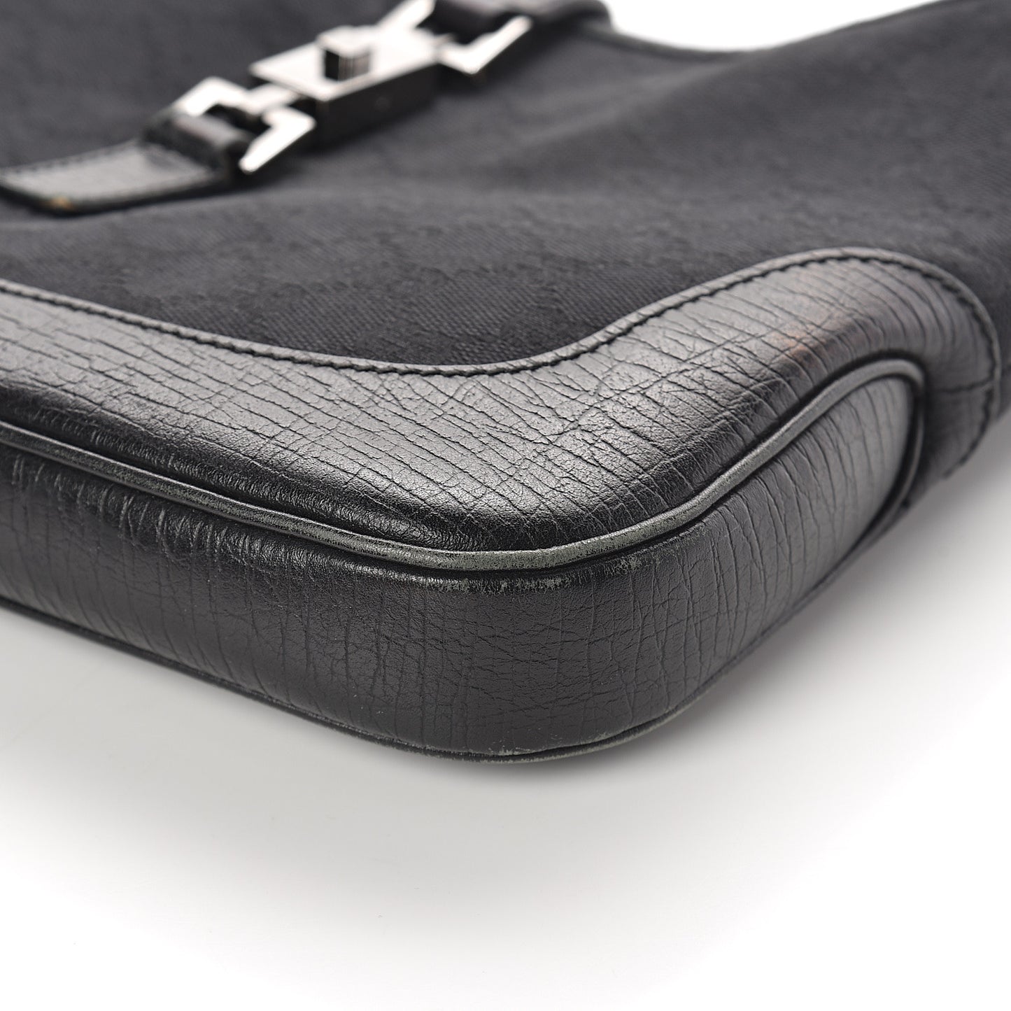 Denim Monogram Small Jackie O Hobo Black