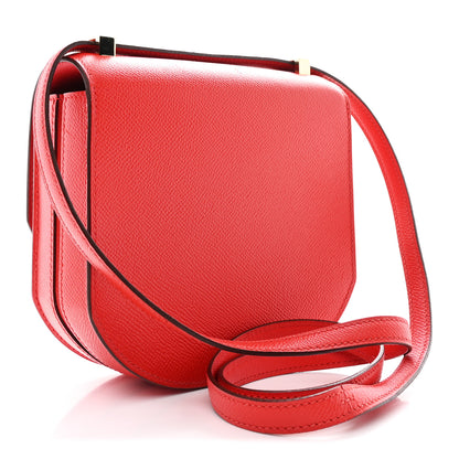 Hermes Epsom Mosaique Au 24-17 Rouge De Coeur 3 of 13