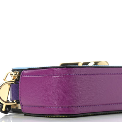 Marc Jacobs Saffiano Small Snapshot Camera Bag Blue Multicolor 7 of 8