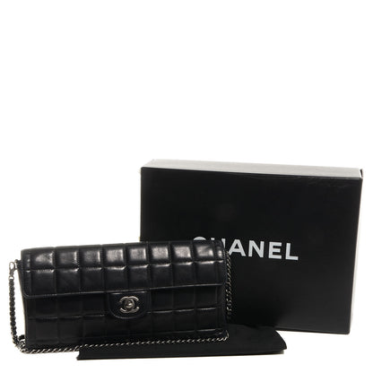 Chanel Lambskin East West Chocolate Bar Flap Black 4 of 10