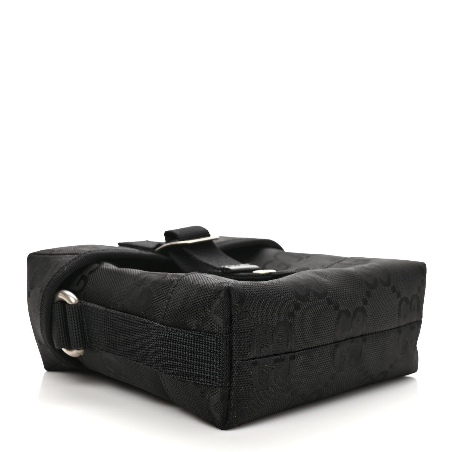 Gucci Econyl Nylon Monogram Off The Grid Messenger Bag Black 4 of 9