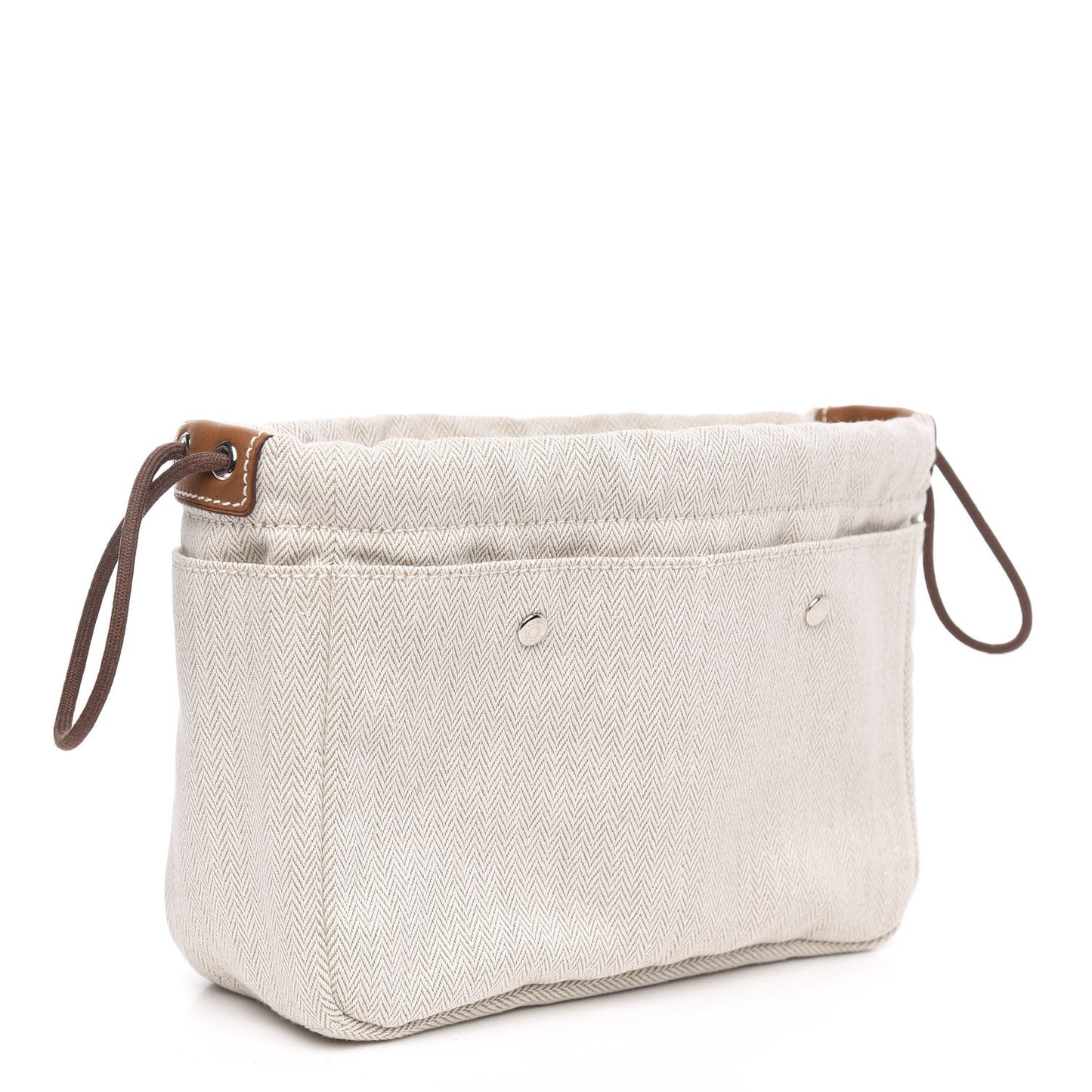 Canvas Barenia Fourbi 25 MM Pouch Naturel Fauve