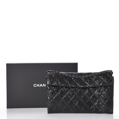 Chanel Crystal Quilted Evening Flap Black 8 of 8