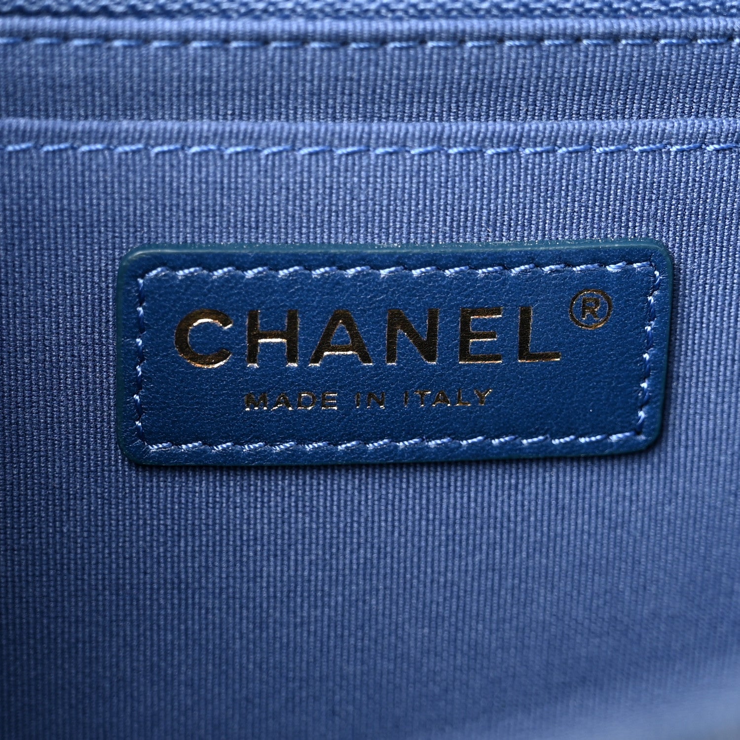 Chanel Denim Quilted Double You Backpack Blue Golden 6 of 10