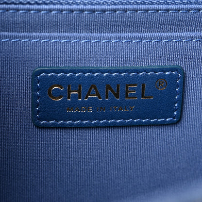 Chanel Denim Quilted Double You Backpack Blue Golden 6 of 10